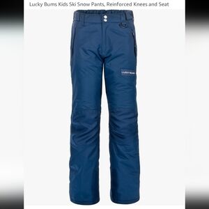 Lucky bum kids  Ski Snow Pants Reinforced Knees and Seat XS youth size 5…